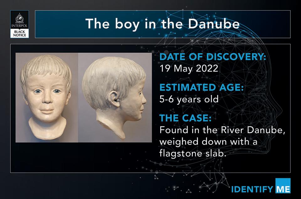 Investigators are asking for help identifying a boy whose body was found in the Danube River on May 19, 2022.  / Credit: INTERPOL