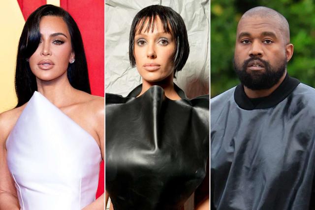 Kim Kardashian and Bianca Censori, Kanye West's Wife, Hang Out at  “Vultures” Listening Party