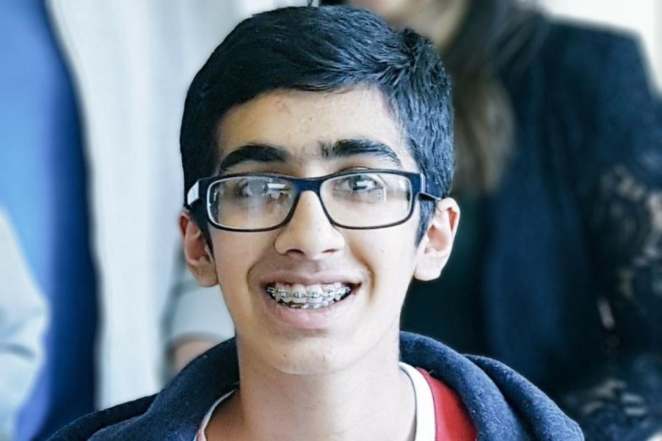 Rohan Godhania, 16, of Ealing, west London, who fell ill after drinking a protein shake on August 15, 2020