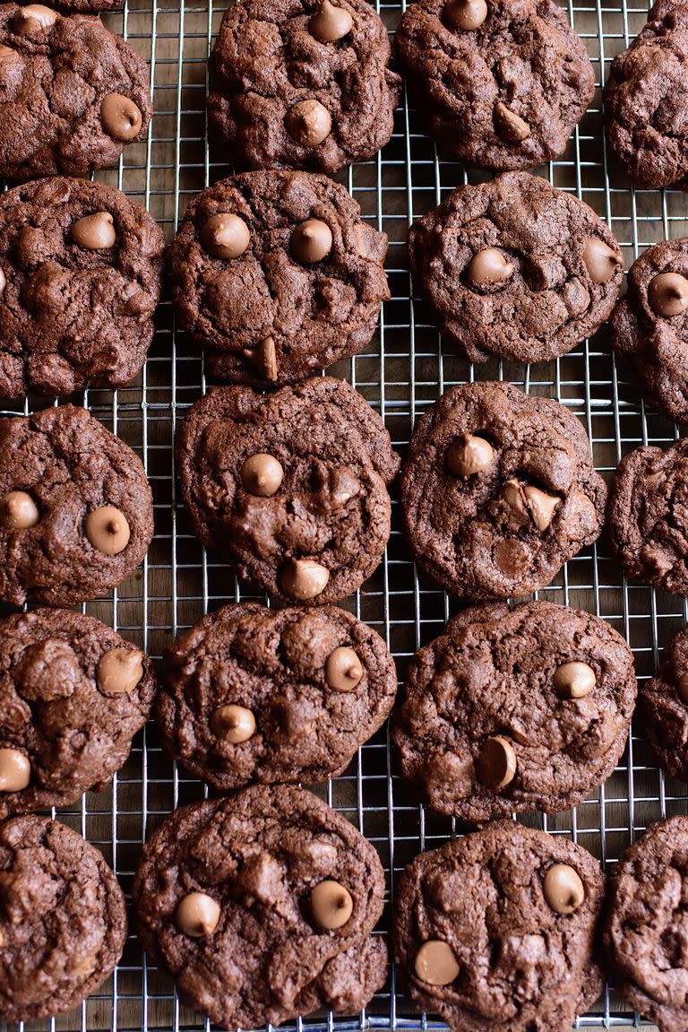 triple chocolate cookies valentines day desserts