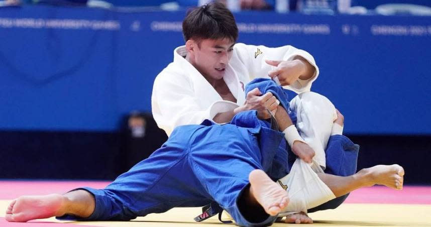 楊勇緯闖進柔道男子60公斤級金牌戰。（圖／大專體總提供）