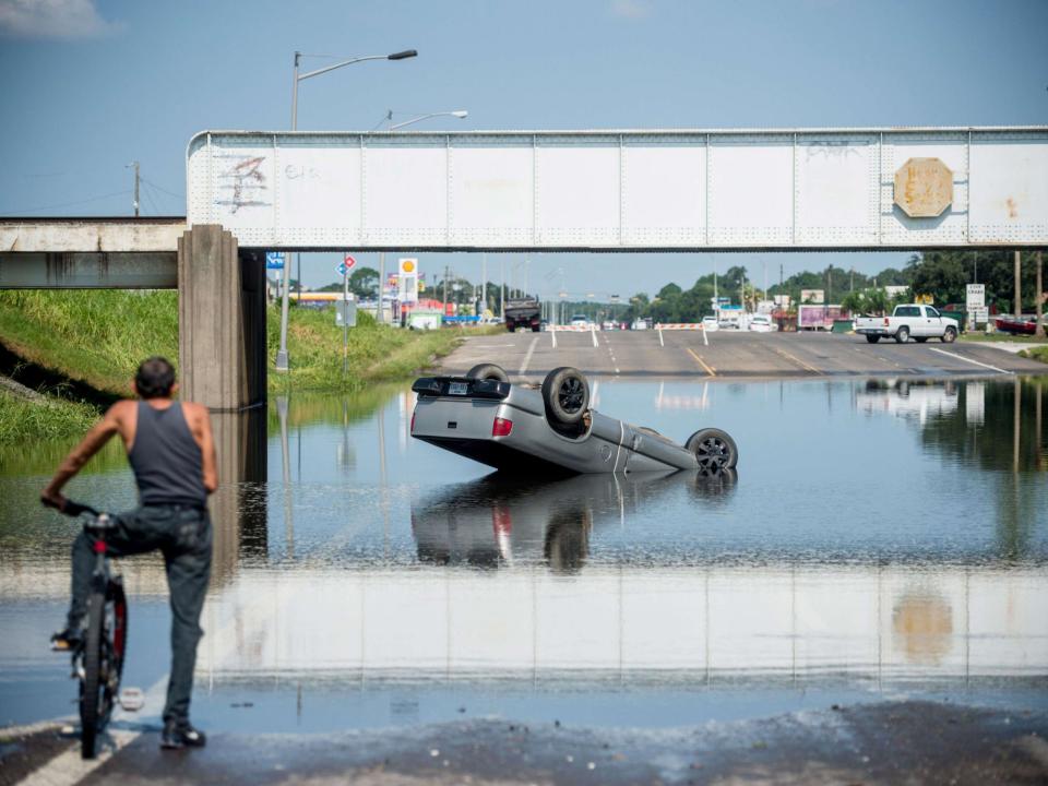 A minority of evangelical faith leaders accused the LGBT community of provoking the extreme weather pattern: AFP