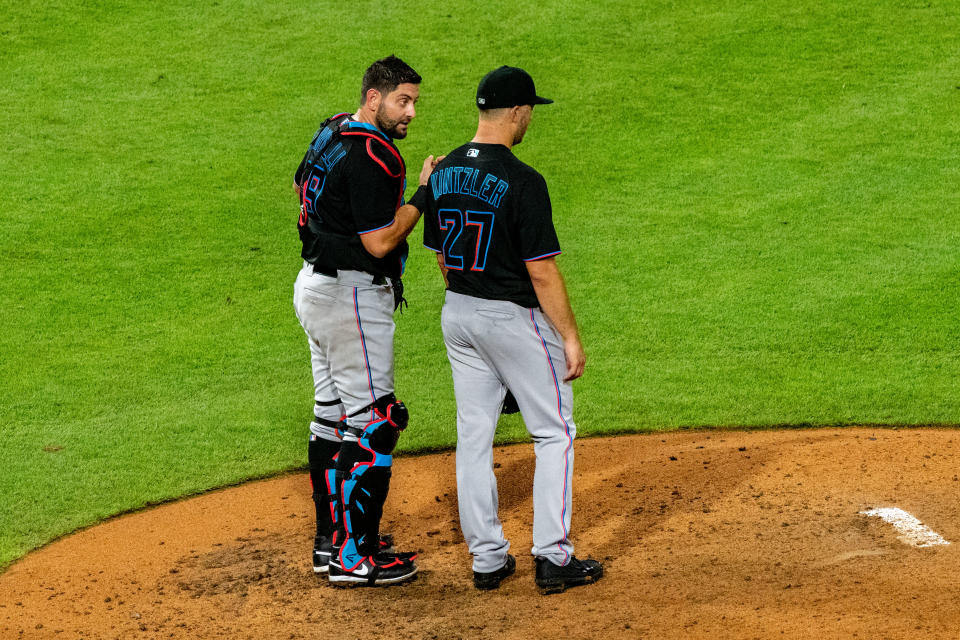 Another member of the Marlins has tested positive for coronavirus, but that's better than the results earlier this week. (Photo by John Jones/Icon Sportswire via Getty Images)