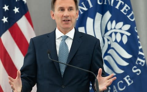 Jeremy Hunt - Credit:  SAUL LOEB/AFP