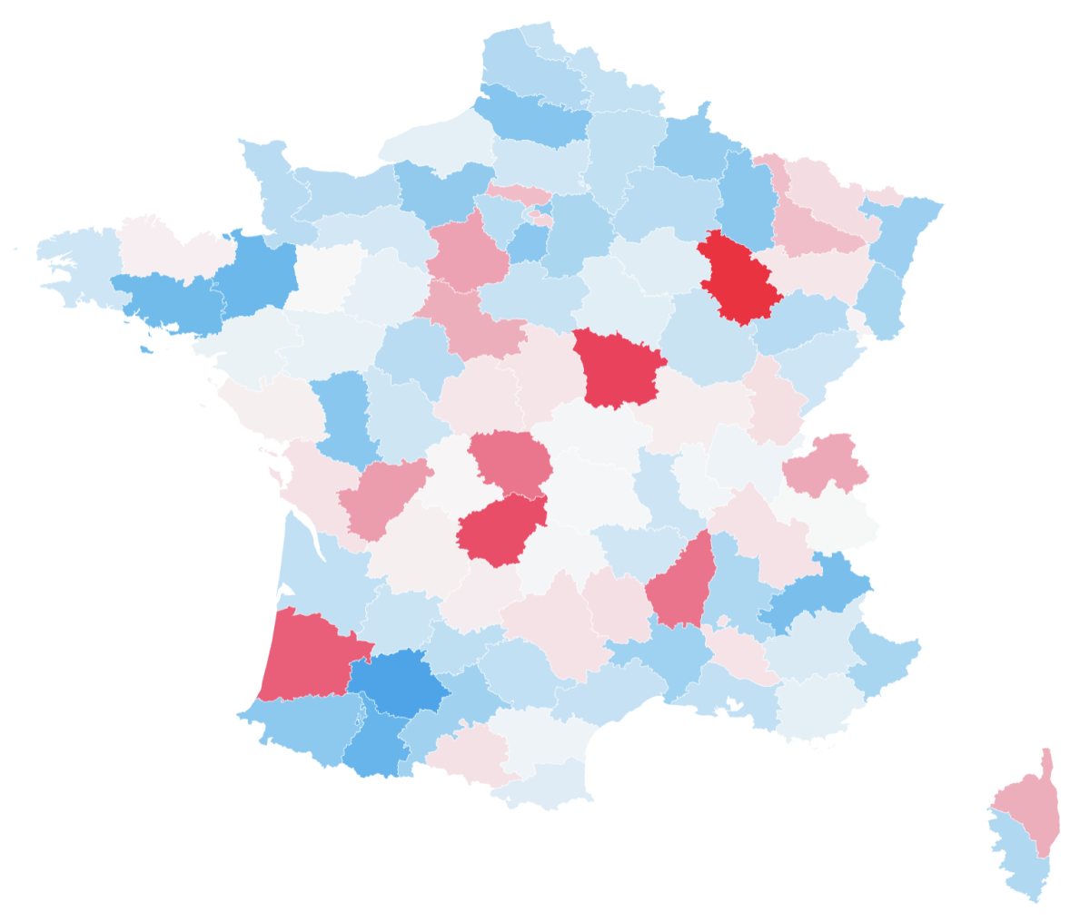 Covid-19 : les départements où l'épidémie progresse le plus aux urgences