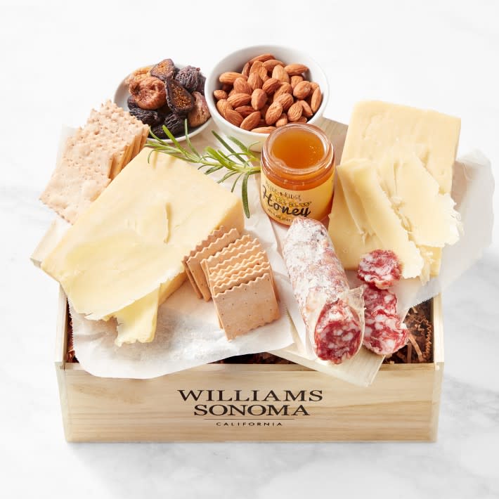 <p><a href="https://go.redirectingat.com?id=74968X1596630&url=https%3A%2F%2Fwww.williams-sonoma.com%2Fproducts%2Fbeehive-cheese-gift-crate&sref=https%3A%2F%2Fwww.goodhousekeeping.com%2Fholidays%2Fgift-ideas%2Fg44378983%2Fbest-gift-baskets%2F" rel="nofollow noopener" target="_blank" data-ylk="slk:Shop Now;elm:context_link;itc:0;sec:content-canvas" class="link ">Shop Now</a></p><p>Beehive Cheese Gift Crate</p><p>williams-sonoma.com</p><p>$119.95</p>