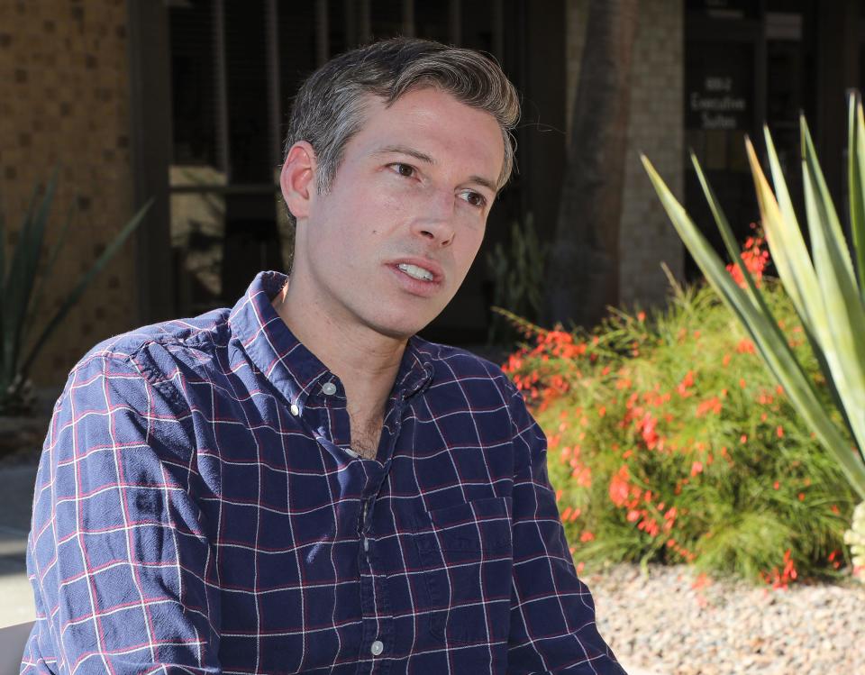 Democratic congressional candidate Will Rollins speaks with The Desert Sun in Palm Springs, Calif., February 18, 2022.