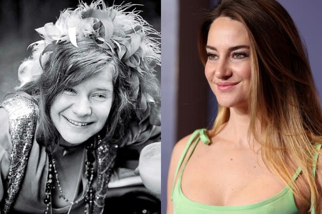 Janis Joplin and Shailene Woodley - Credit: GAB Archive/Redferns/Getty Images; Christopher Polk/WWD/Getty Images