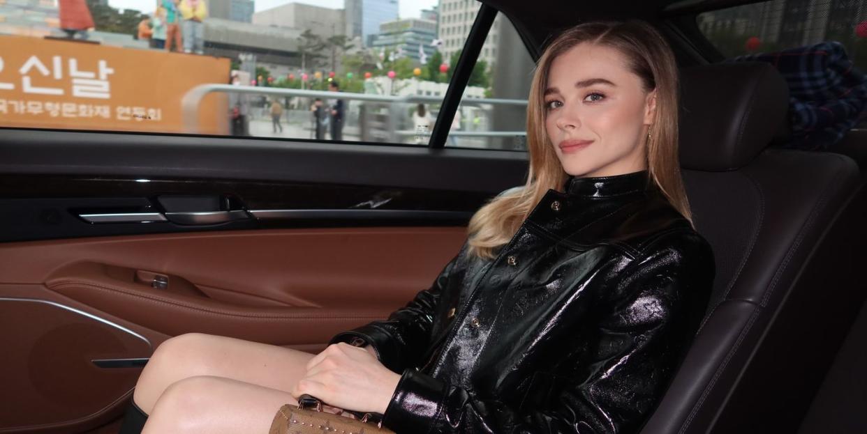 chloe grace moretz louis vuitton pre fall 2023 show