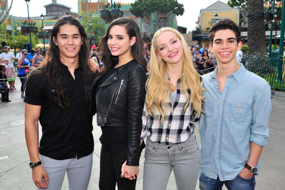 Dove Cameron with Cameron Boyce and co-stars