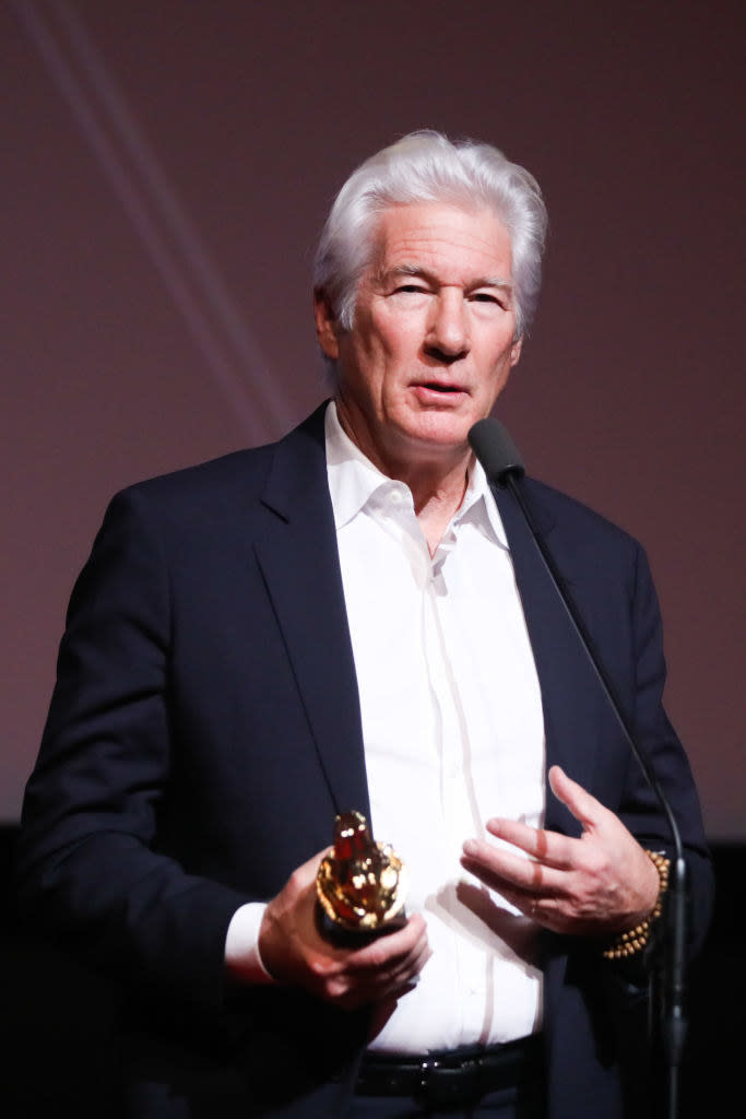 Richard accepting an award in poland