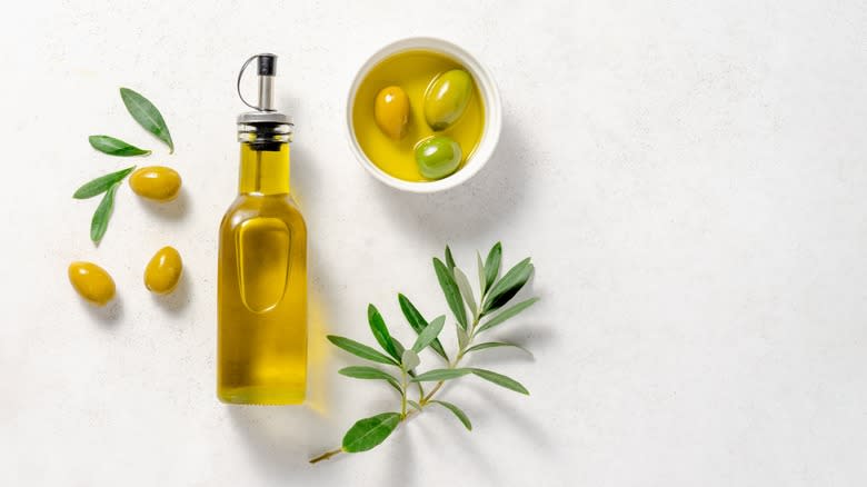 Olive oil and olives