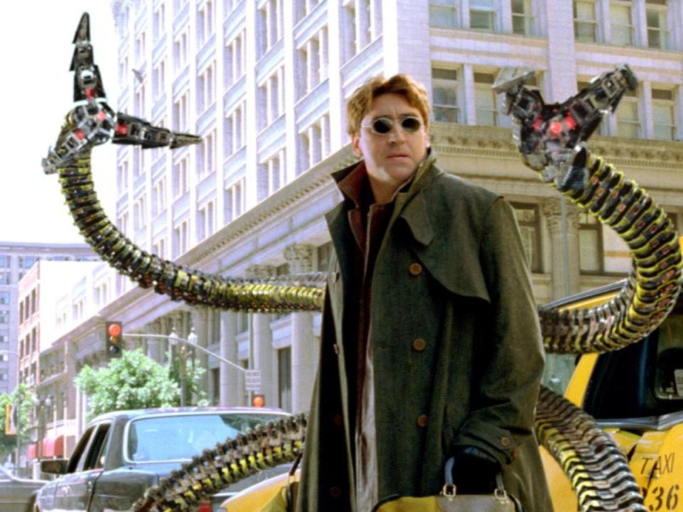 Alfred Molina as the villainous Doctor Octopus in 2004 film ‘Spider-Man 2’ (Sony Pictures Releasing)
