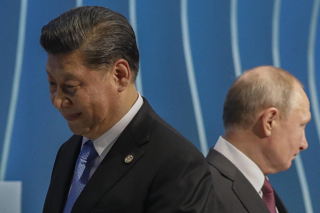 Pourquoi la visite de Poutine en Chine met Pékin dans une situation très inconfortable (Photo de Xi Jinping à gauche et Vladimir Poutine le 13 novembre 2019)