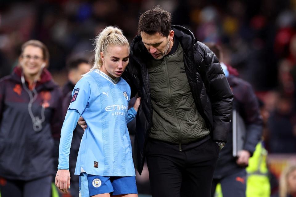 Gareth Taylor has been manager of Man City women since 2020 (The FA via Getty Images)