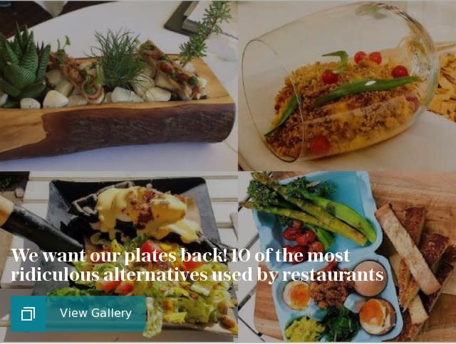 We want our plates back 10 of the most ridiculous alternatives used by restaurants