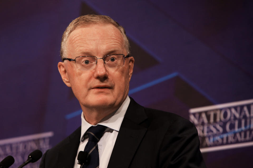 Reserve Bank of Australia governor Philip Lowe addresses the National Press Club.