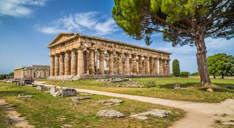 Paestum, 100 kilometres south of Naples - Credit: GETTY