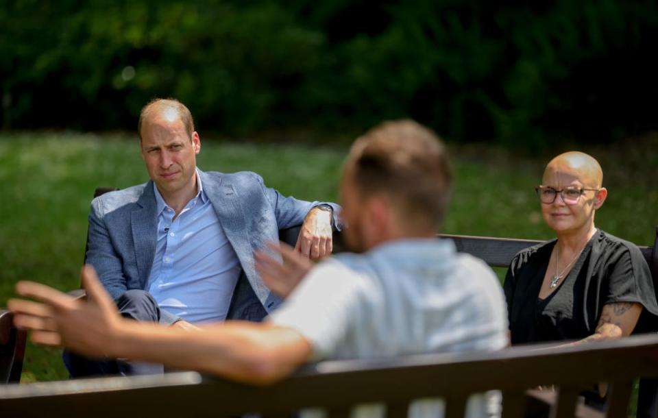 Prince William with Gail Porter in June (Andy Parsons/Kensington Palace v)