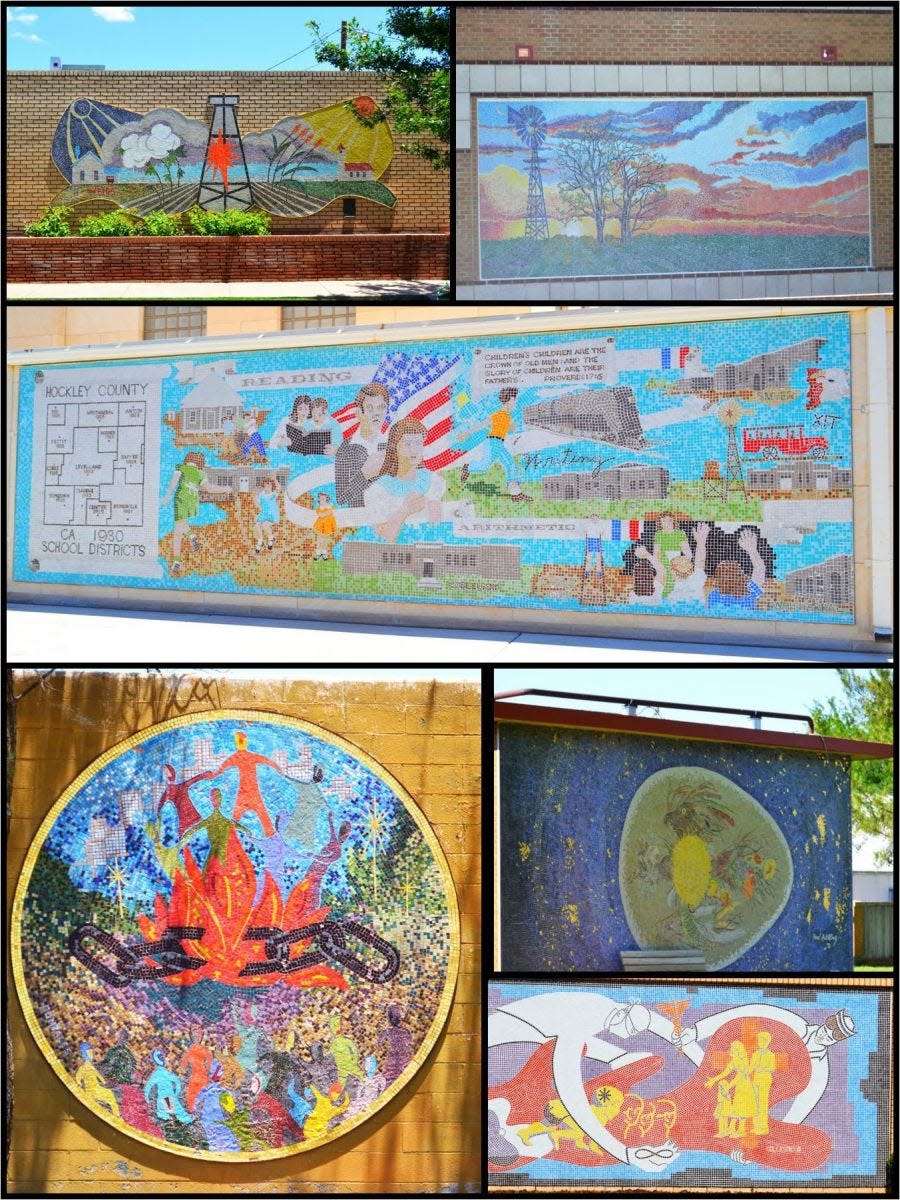 Levelland has numerous outdoor mosaics throughout the city and has become known as a "City of Mosaics."