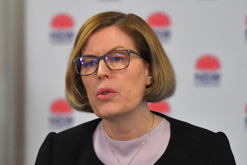 NSW Chief Health Officer Dr Kerry Chant sought to quell concerns about an outbreak. Source: AAP