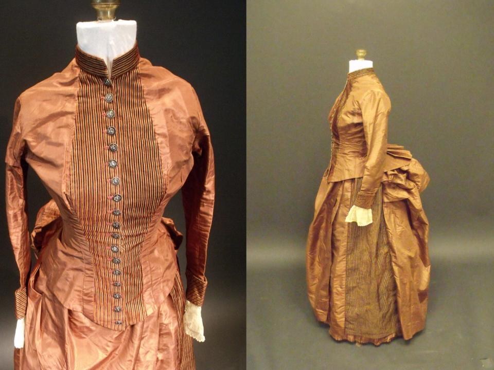 Sara Rivers Cofield hofft, dass Genealogen und Kostümhistoriker helfen können, herauszufinden, wem das Kleid gehörte. - Copyright: Sara Rivers Cofield