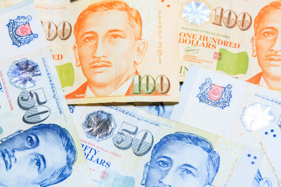 Singapore Dollars Note. PHOTO: Getty Images