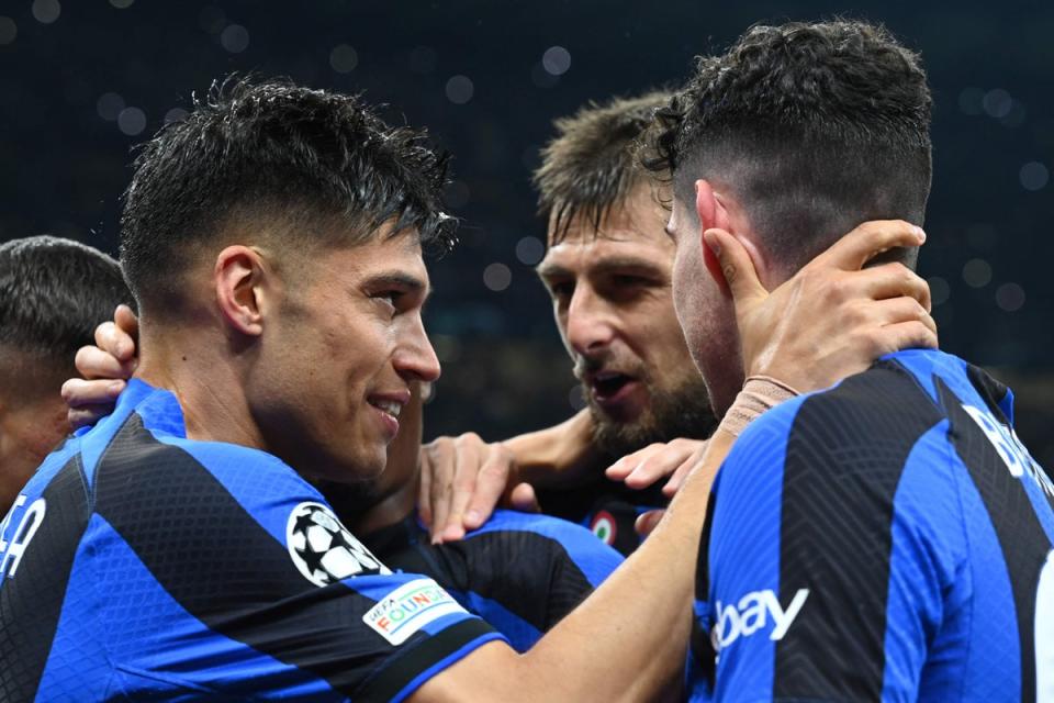Inter fought their way past Benfica to deliver a tantalising semi-final (AFP via Getty Images)