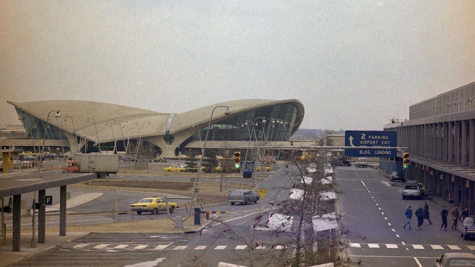 Here's John F. Kennedy International Airport in New York City, photographed in 1971, the year Linda met George there. - John Rooney/AP