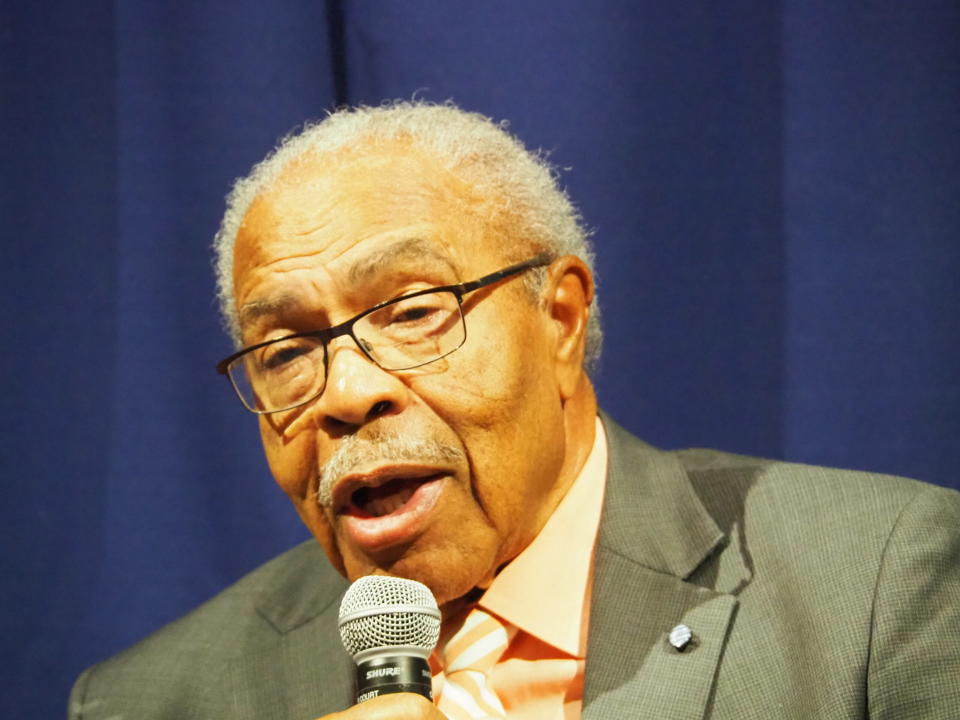 The Rev. Wheeler Parker, the cousin of murdered teen Emmett Till, said at the University of Kansas the 1955 homicide committed by Mississippi racists invigorated the U.S. civil rights movement and more recently offered perspective on how far the nation had progressed on race relations.