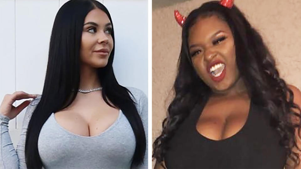 Daniela Rajic, longtime girlfriend of NBA player Paul George, and Damian Lillard's sister La'Nae have clashed after the NBA star boyfriend and brother's feud. Pictures: Instagram