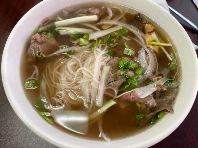 Mi Li Café offers beef, chicken or shrimp pho, as well as wonton soup with or without noodles. It's located at the Columbus Square shopping center in Northland.