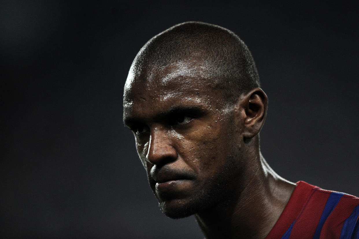 Eric Abidal missed more than two years with Barcelona due to liver cancer. (AP Photo)