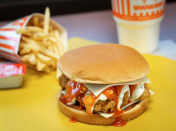 <p>Famous for their giant burgers and A-framed locations, <a href="https://whataburger.com/home" rel="nofollow noopener" target="_blank" data-ylk="slk:Whataburger;elm:context_link;itc:0;sec:content-canvas" class="link ">Whataburger</a> has been a favorite to many since the '50s. If you run into any of their shops, make sure to order a Whatachick'n. It's worth the calories. </p>
