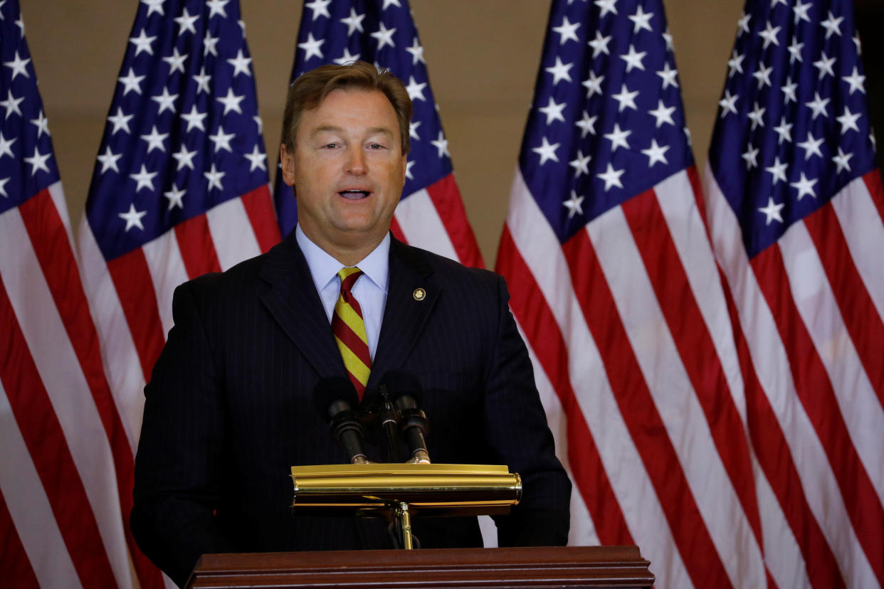 Sen. Dean Heller (R-Nev.) can't speak anywhere without&nbsp;audio getting leaked. (Photo: Aaron Bernstein/Reuters)