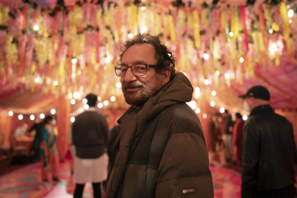 This image released by Shout! Studios shows director Shekhar Kapur in a scene from "What's Love Got to Do With It." (Robert Viglasky/Shout! Studios via AP)