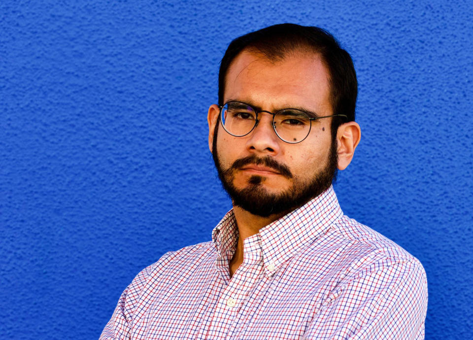 This undated photo provided by the Maricopa County Democratic Party shows Edder Diaz-Martinez, communications director for the Maricopa County Democratic Party in Phoenix. He is among the many DACA recipients who are politically active, despite their inability to vote themselves. Diaz-Martinez, 29, is originally from Mexico City and was brought to Arizona by his mother as a small child. The U.S. Supreme Court is expected to rule by June 2020 on whether to continue the program that delays any action against hundreds of thousands of DACA recipients. (Roy Cruzen/Maricopa County Democratic Party via AP)