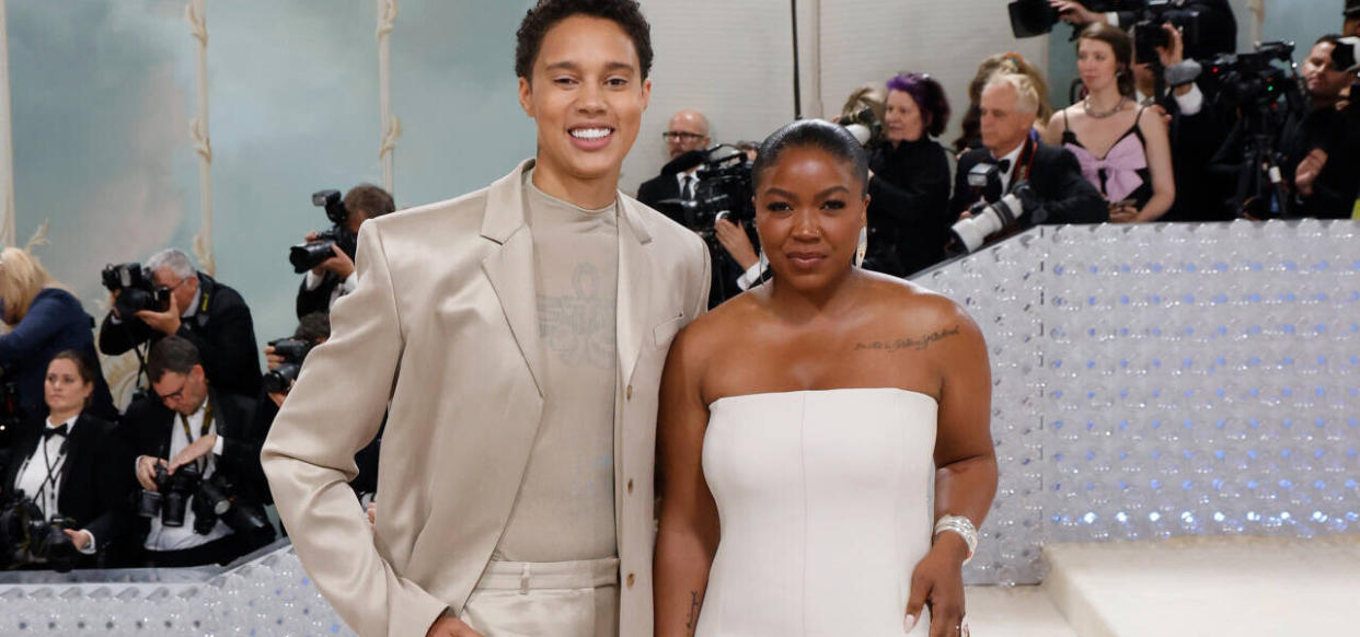 Brittney Griner and Cherelle Griner attend the 2023 Costume Institute Benefit celebrating 