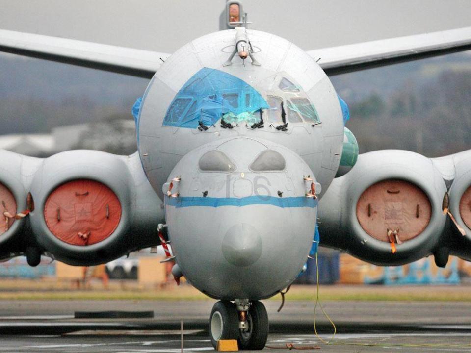 A Nimrod plane awaiting scrappage (PA)