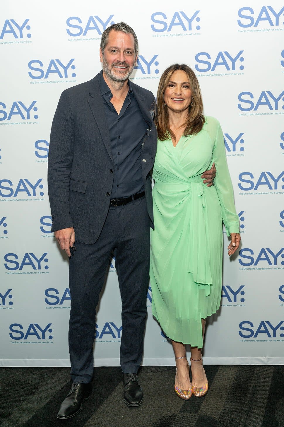 Peter Hermann and Mariska Hargitay