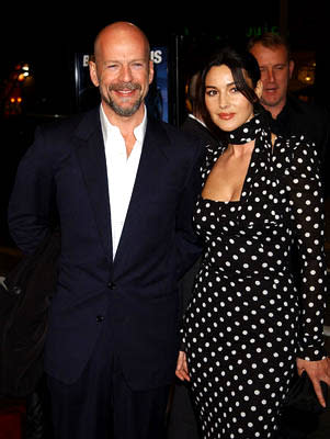 Bruce Willis and Monica Bellucci at the LA premiere of MGM's Hart's War