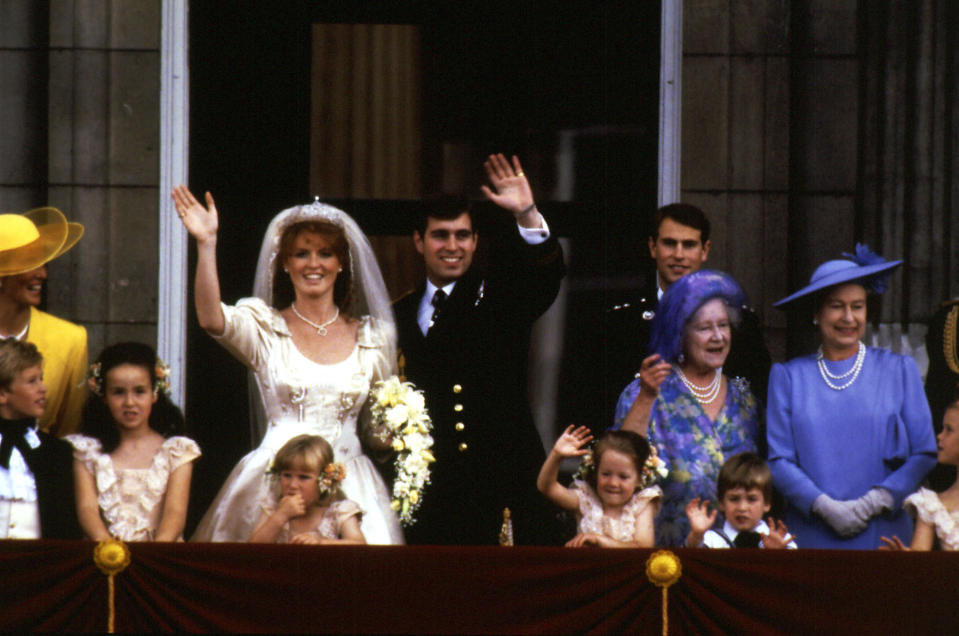 Sarah and Prince Andrew on their wedding day, in 1986.