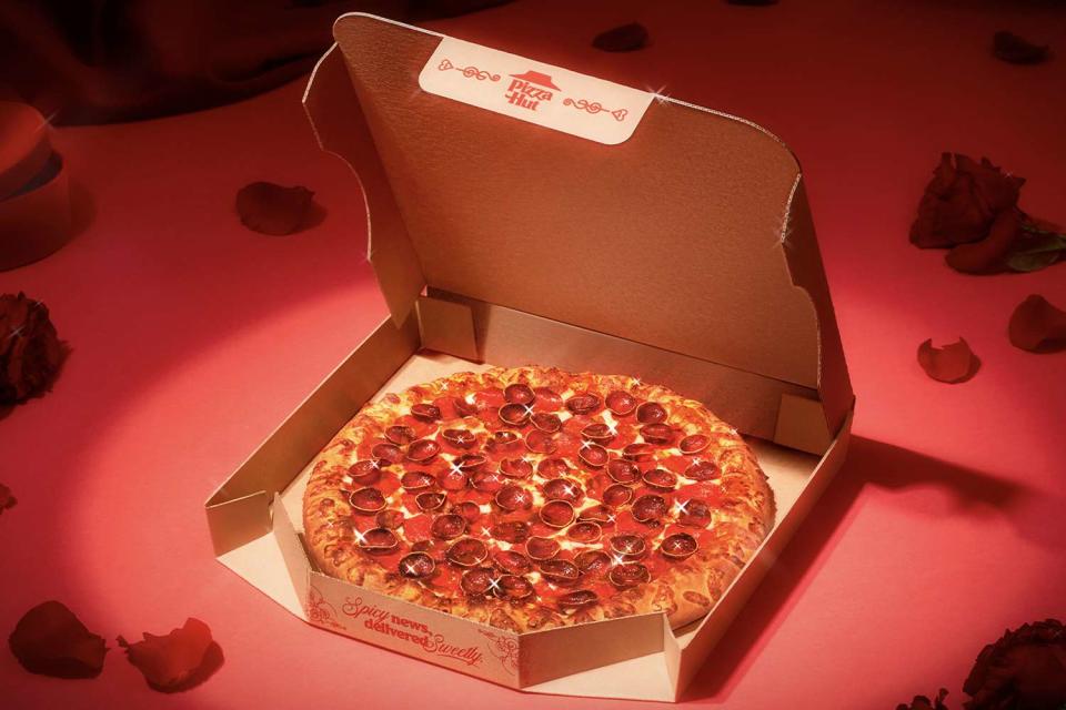 <p>Photos courtesy of Pizza Hut</p> Pizza Hut’s ‘Goodbye Pie’ will send a pizza to your future-ex
