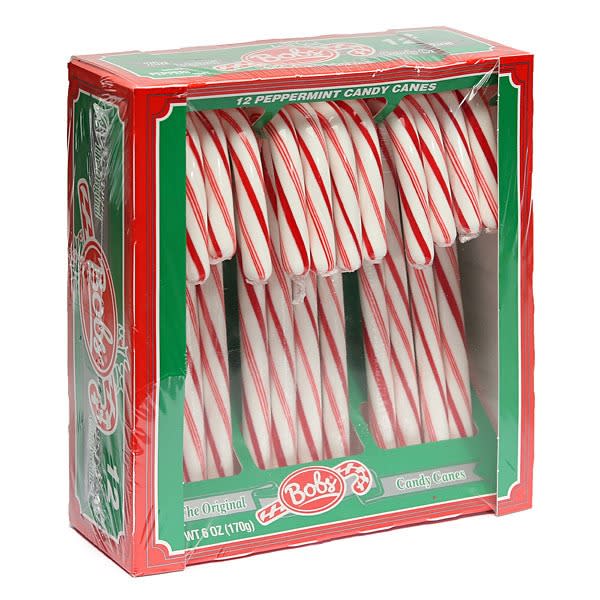  Brach's Bobs Red & White Mint Canes, Christmas Candy