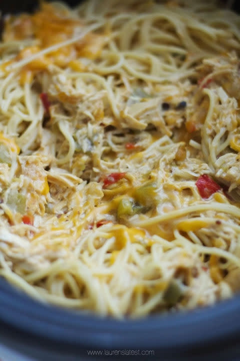 Cheesy Chicken Spaghetti