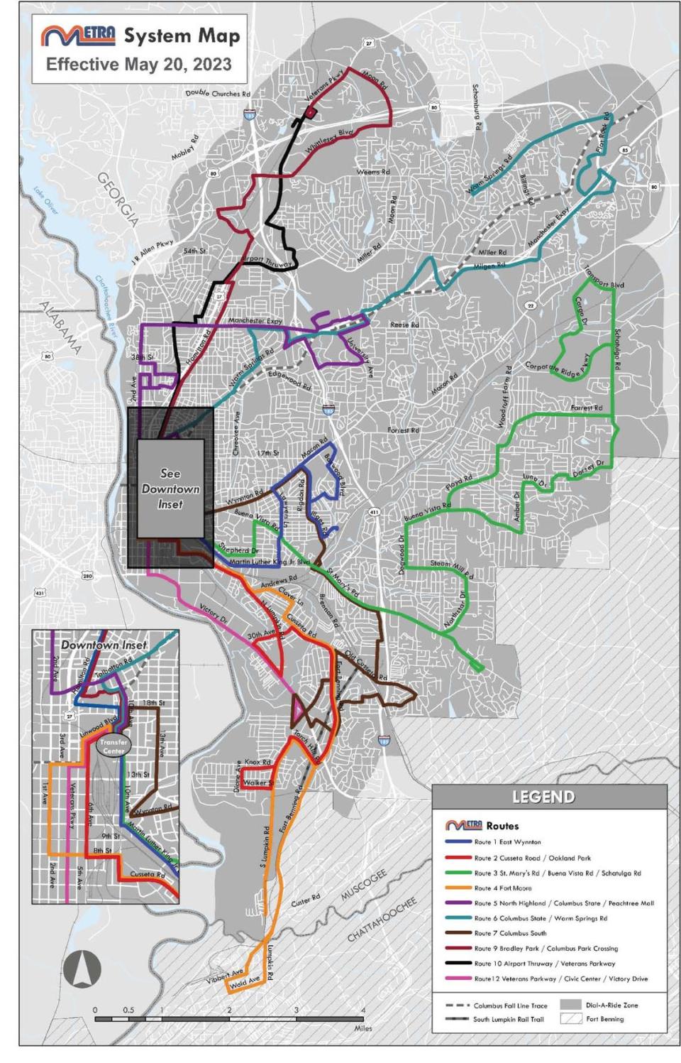 METRA Transit System Map as of May 2023.