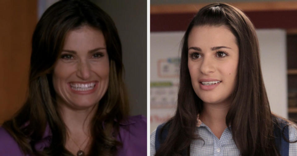 <div><p>"I was 100% convinced they were mother and daughter on <i>Glee</i>. They look so much alike, and their voices are so similar too."</p><p>—<a href="https://www.buzzfeed.com/korabug40" rel="nofollow noopener" target="_blank" data-ylk="slk:korabug40;elm:context_link;itc:0;sec:content-canvas" class="link ">korabug40</a></p></div><span> Fox / Everett Collection</span>