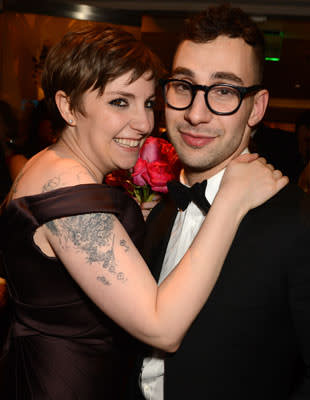 130115b Lena Dunham Jack Antonoff 