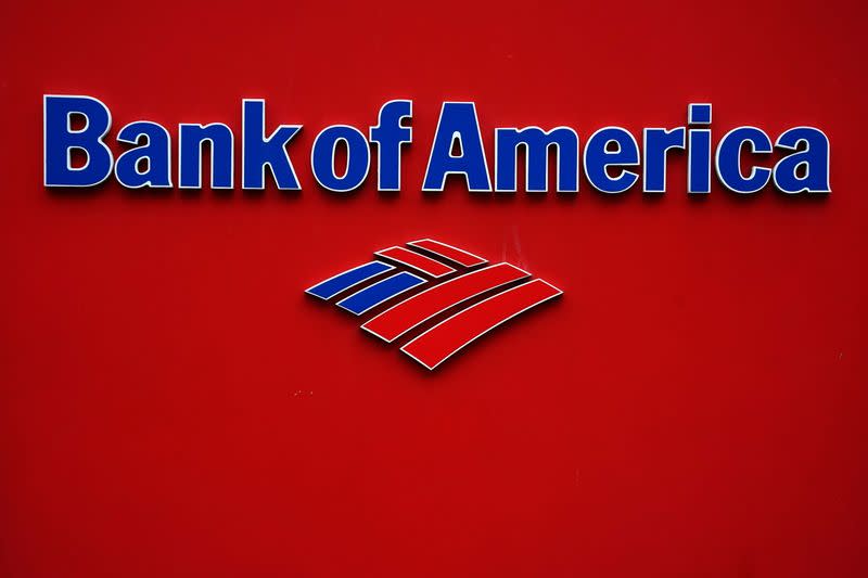 FILE PHOTO: A Bank of America logo is pictured in the Manhattan borough of New York City