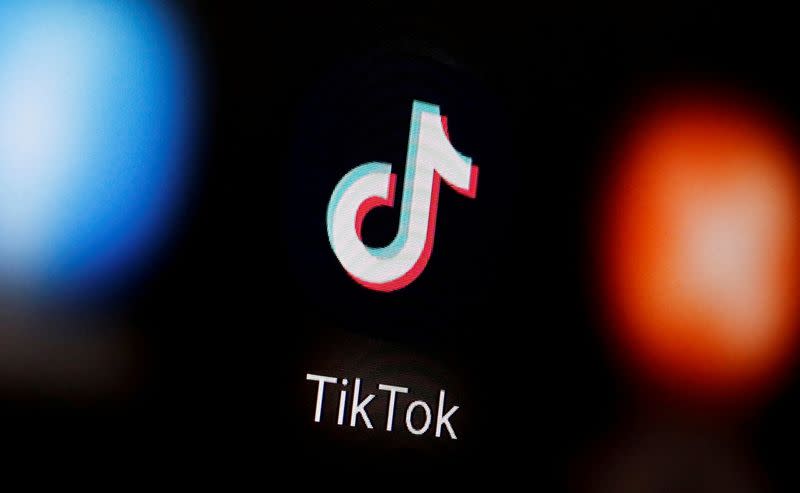 FILE PHOTO: FILE PHOTO: A TikTok logo is displayed on a smartphone in this illustration